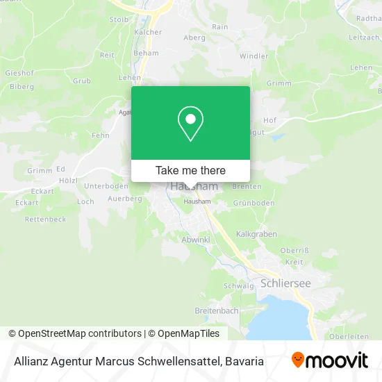 Карта Allianz Agentur Marcus Schwellensattel