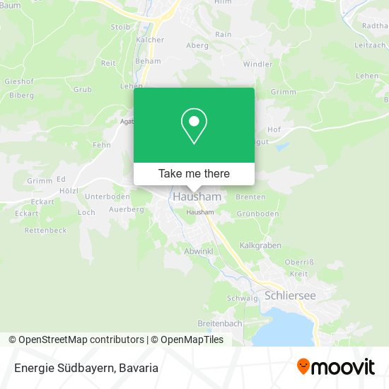 Energie Südbayern map