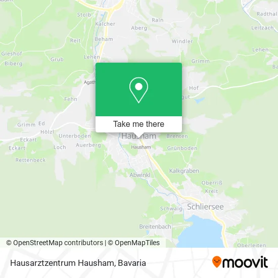 Карта Hausarztzentrum Hausham