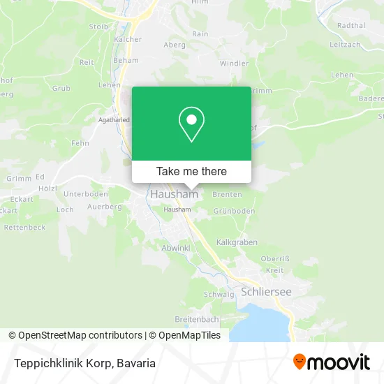 Карта Teppichklinik Korp