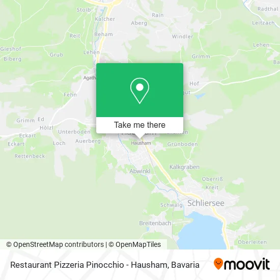 Карта Restaurant Pizzeria Pinocchio - Hausham