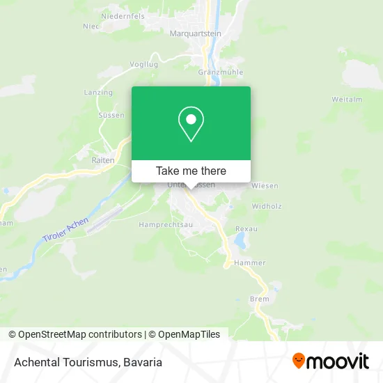 Карта Achental Tourismus