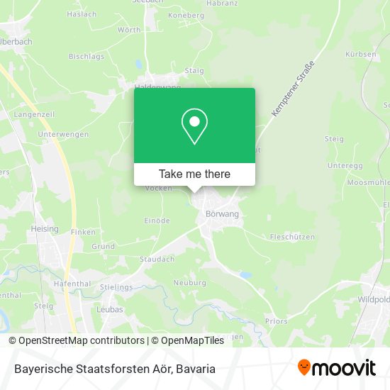 Bayerische Staatsforsten Aör map