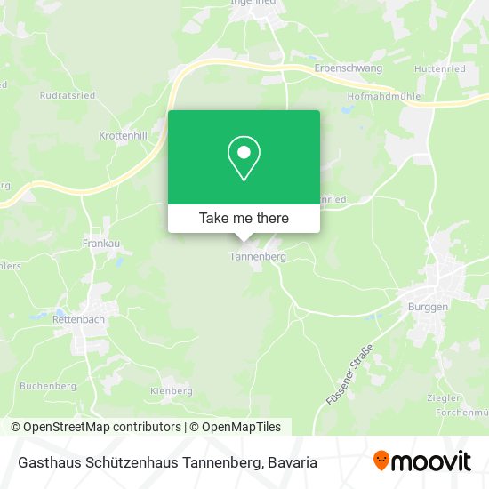 Gasthaus Schützenhaus Tannenberg map