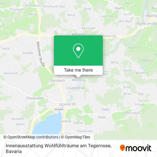 Innenausstattung Wohlfühlträume am Tegernsee map