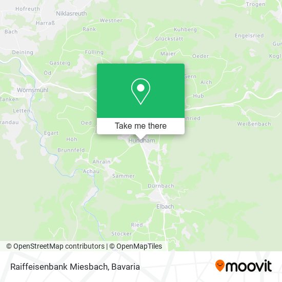 Raiffeisenbank Miesbach map