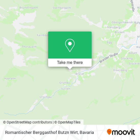 Romantischer Berggasthof Butzn Wirt map