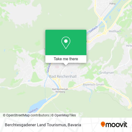 Карта Berchtesgadener Land Tourismus