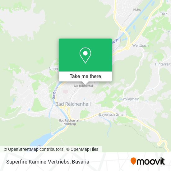Superfire Kamine-Vertriebs map