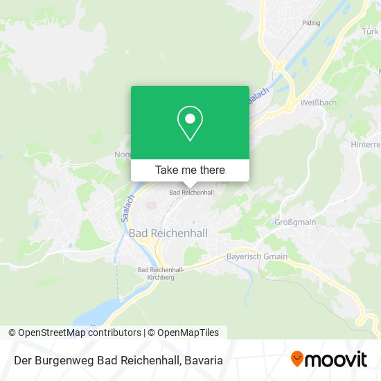 Der Burgenweg Bad Reichenhall map