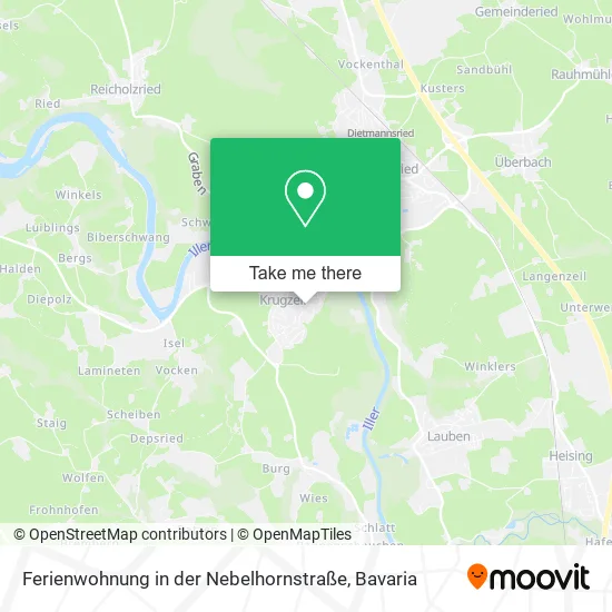 Карта Ferienwohnung in der Nebelhornstraße