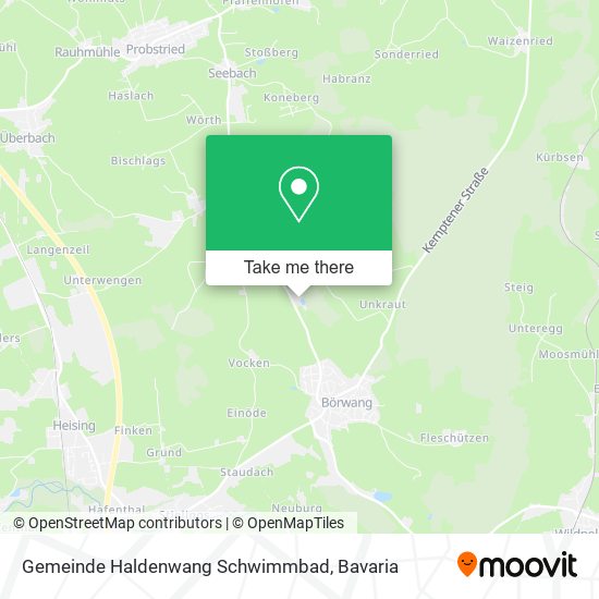 Gemeinde Haldenwang Schwimmbad map