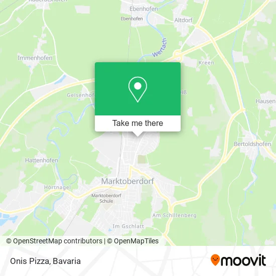 Карта Onis Pizza