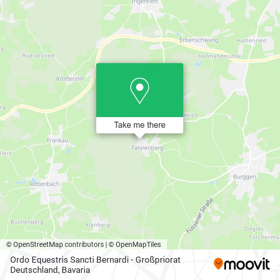Ordo Equestris Sancti Bernardi - Großpriorat Deutschland map