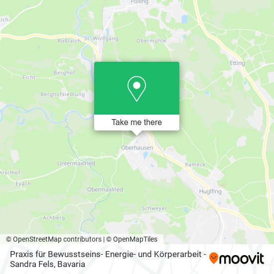 Praxis für Bewusstseins- Energie- und Körperarbeit - Sandra Fels map