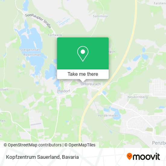 Kopfzentrum Sauerland map