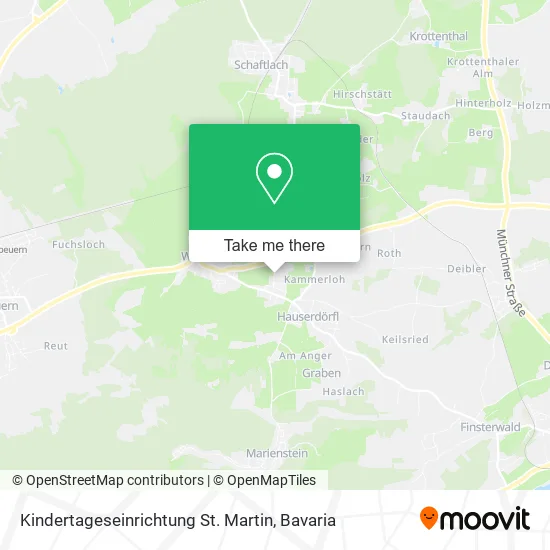 Карта Kindertageseinrichtung St. Martin