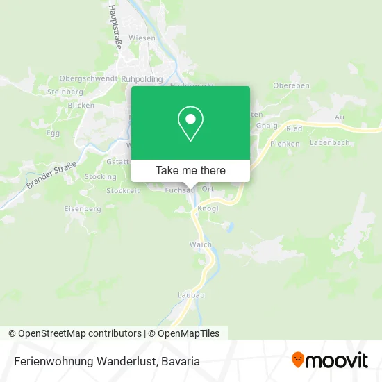 Ferienwohnung Wanderlust map
