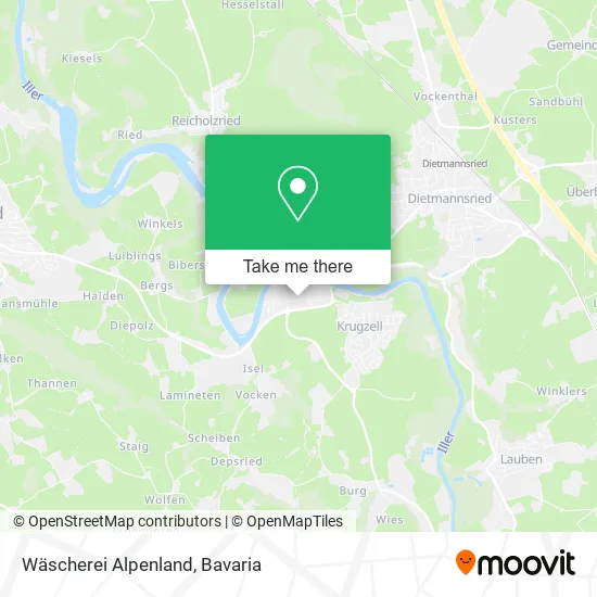 Карта Wäscherei Alpenland