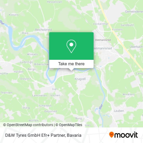 D&W Tyres GmbH Efr+ Partner map