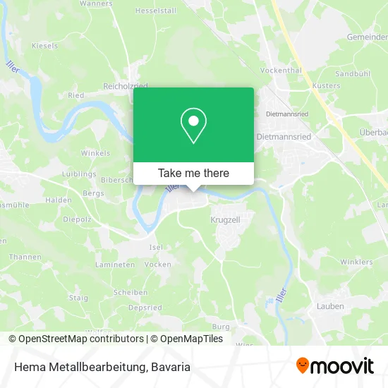 Карта Hema Metallbearbeitung
