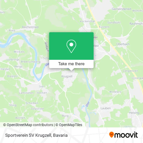 Карта Sportverein SV Krugzell