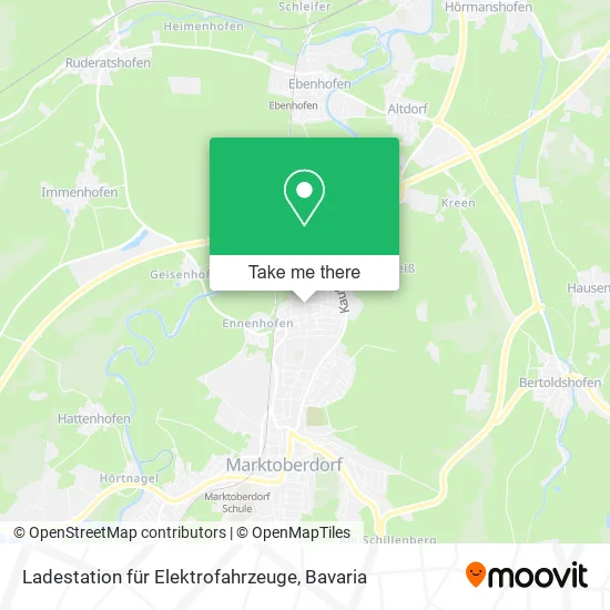 Карта Ladestation für Elektrofahrzeuge