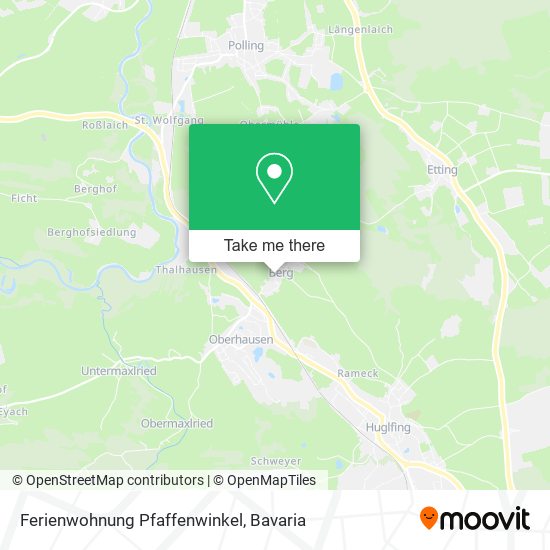 Ferienwohnung Pfaffenwinkel map
