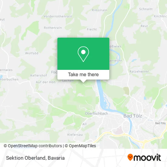 Карта Sektion Oberland