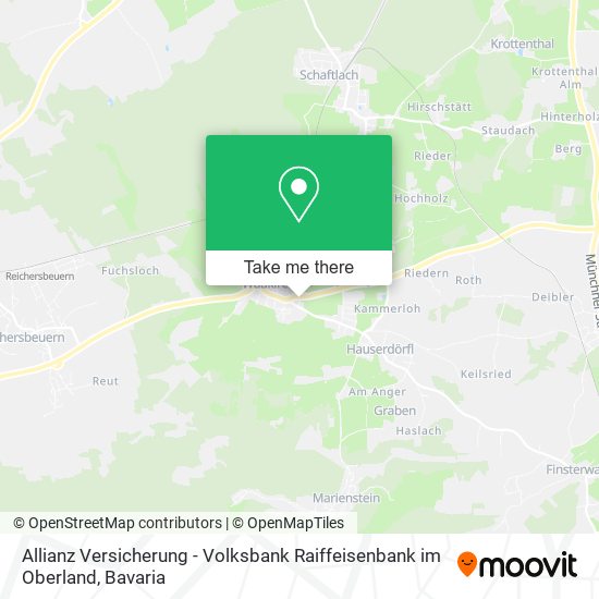Allianz Versicherung - Volksbank Raiffeisenbank im Oberland map