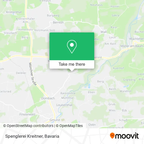 Карта Spenglerei Kreitner