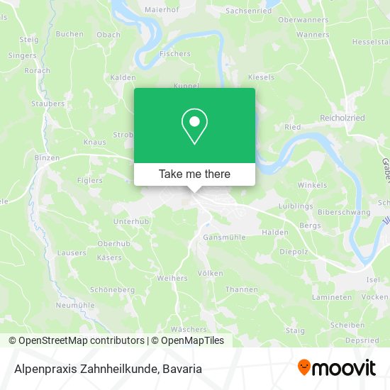 Alpenpraxis Zahnheilkunde map