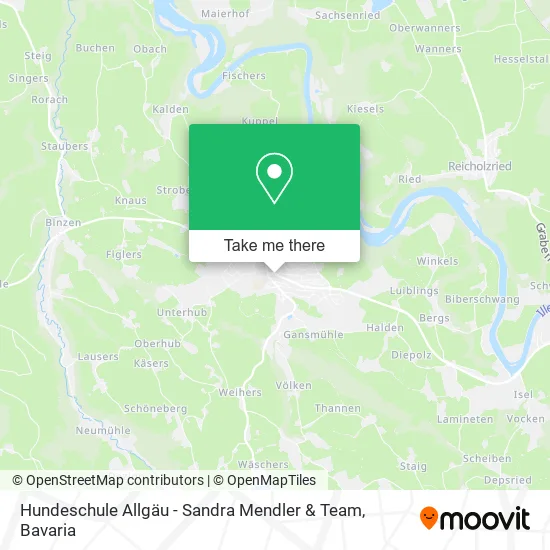 Карта Hundeschule Allgäu - Sandra Mendler & Team