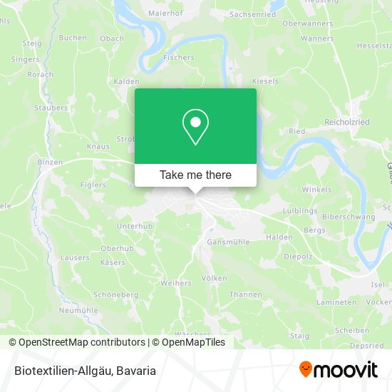 Biotextilien-Allgäu map