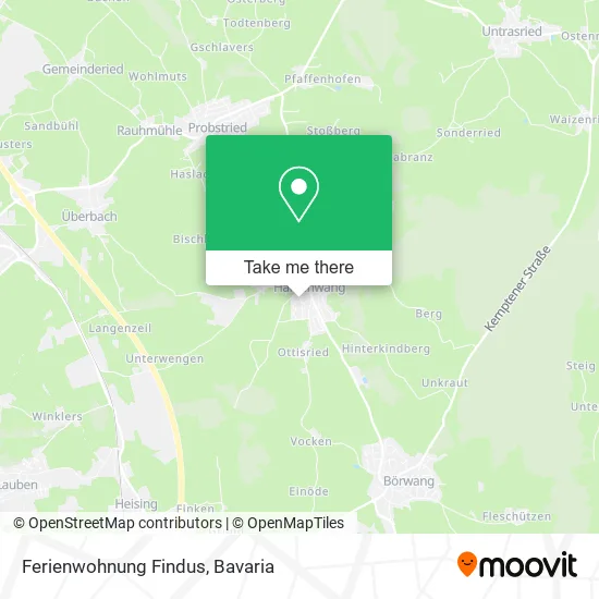 Ferienwohnung Findus map