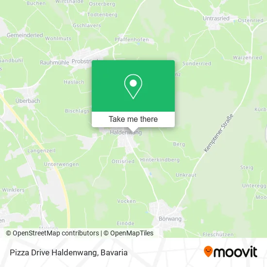 Карта Pizza Drive Haldenwang