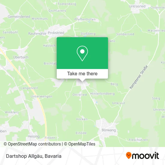 Карта Dartshop Allgäu