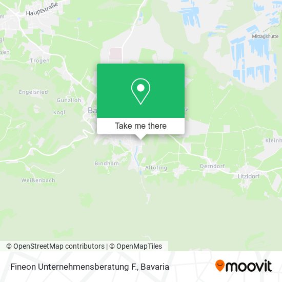 Карта Fineon Unternehmensberatung F.