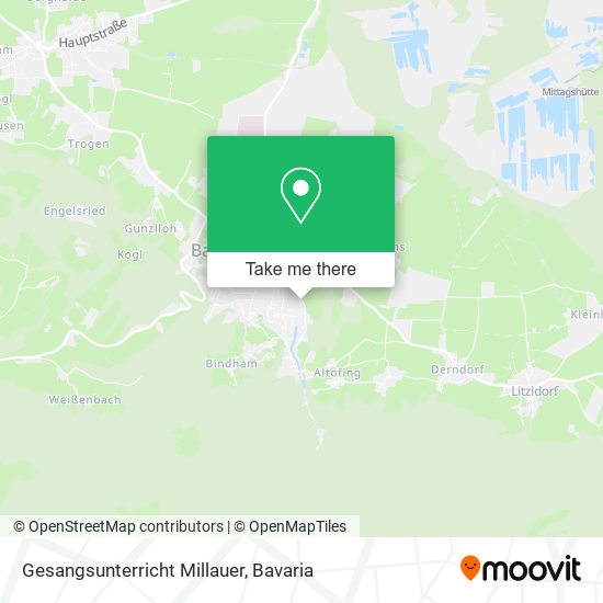 Gesangsunterricht Millauer map