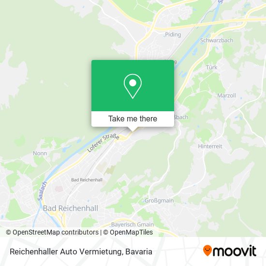 Reichenhaller Auto Vermietung map