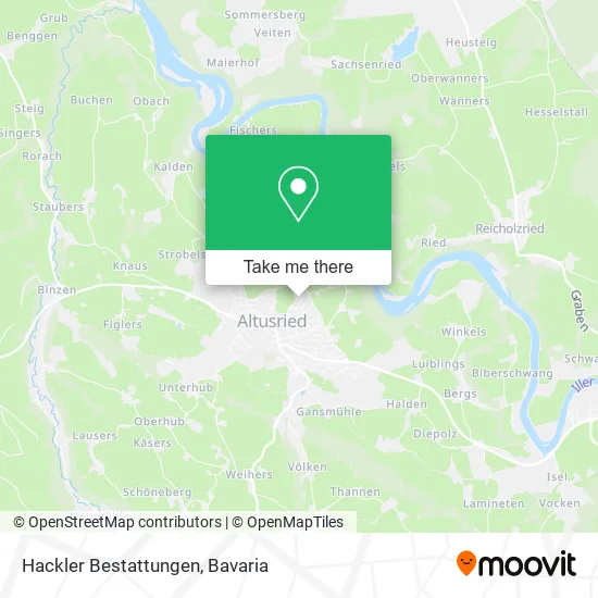 Карта Hackler Bestattungen