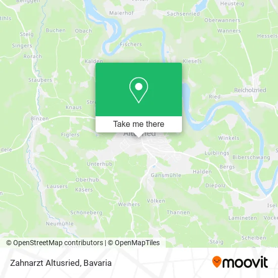 Карта Zahnarzt Altusried