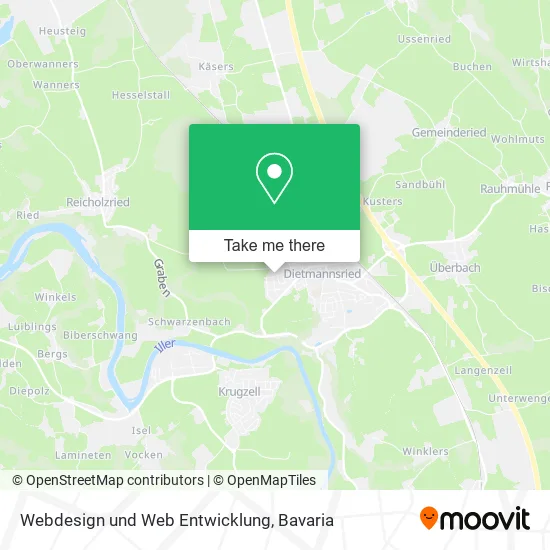 Карта Webdesign und Web Entwicklung