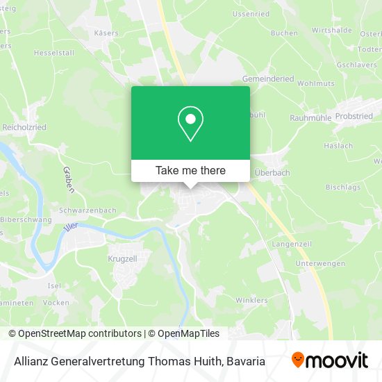 Карта Allianz Generalvertretung Thomas Huith