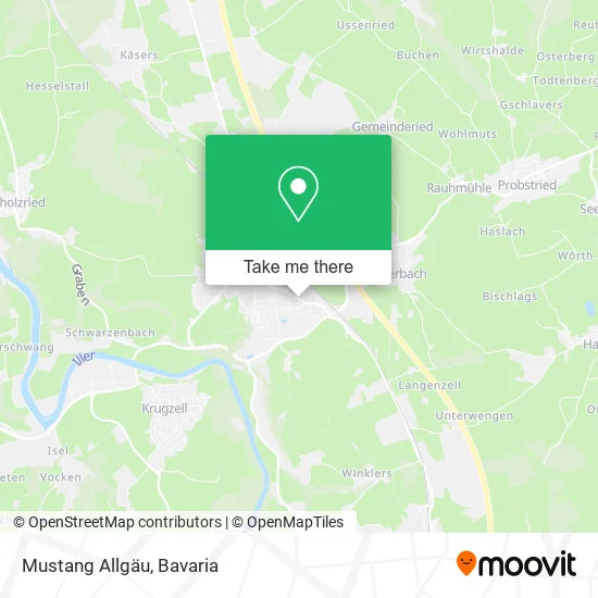 Карта Mustang Allgäu