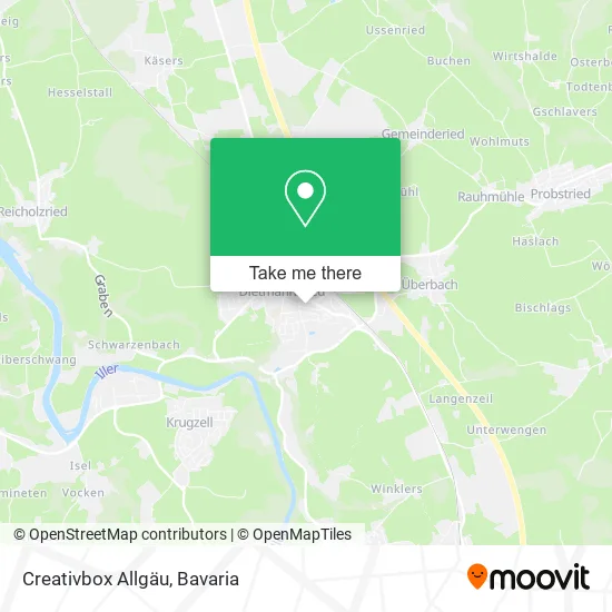 Карта Creativbox Allgäu