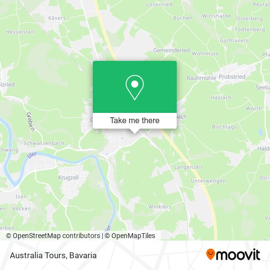 Australia Tours map