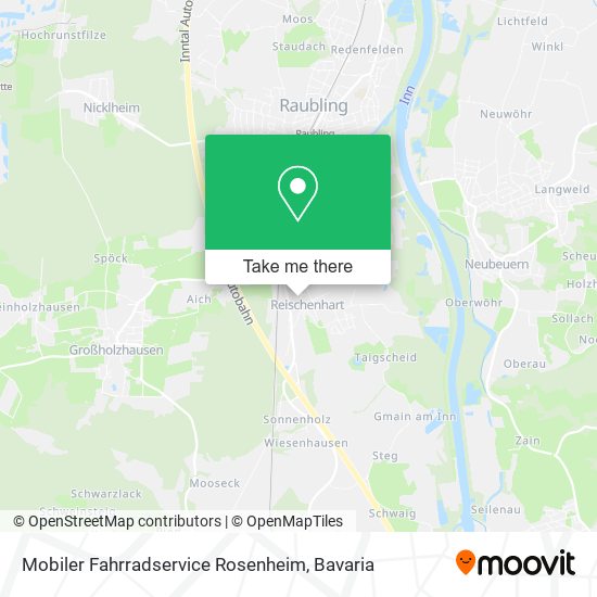 Mobiler Fahrradservice Rosenheim map