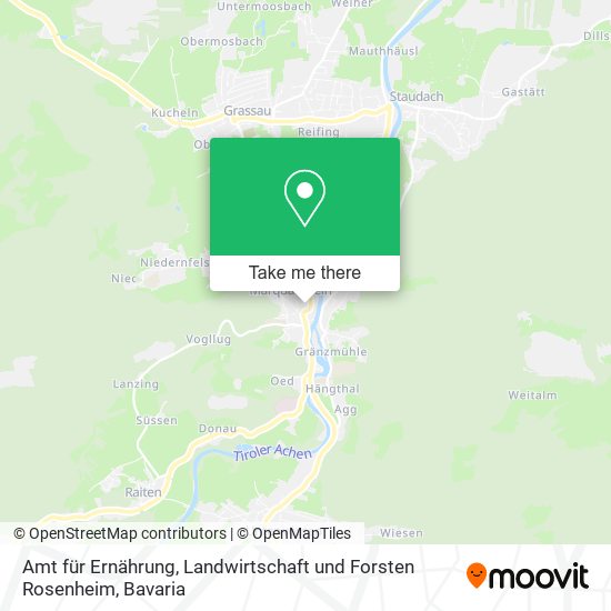 Amt für Ernährung, Landwirtschaft und Forsten Rosenheim map