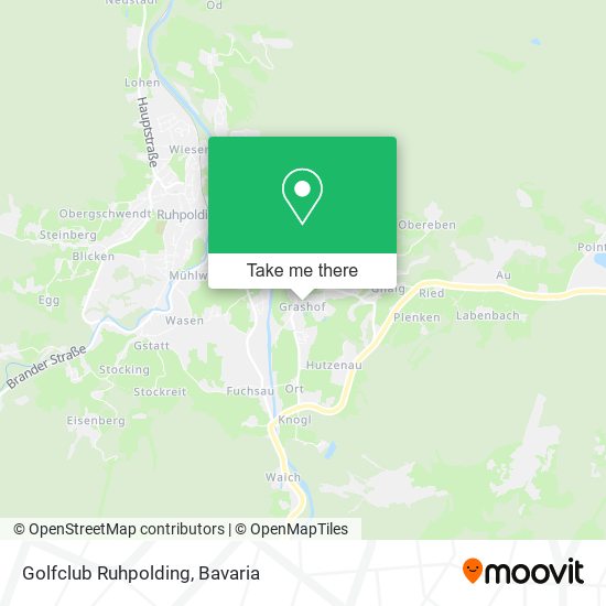 Golfclub Ruhpolding map